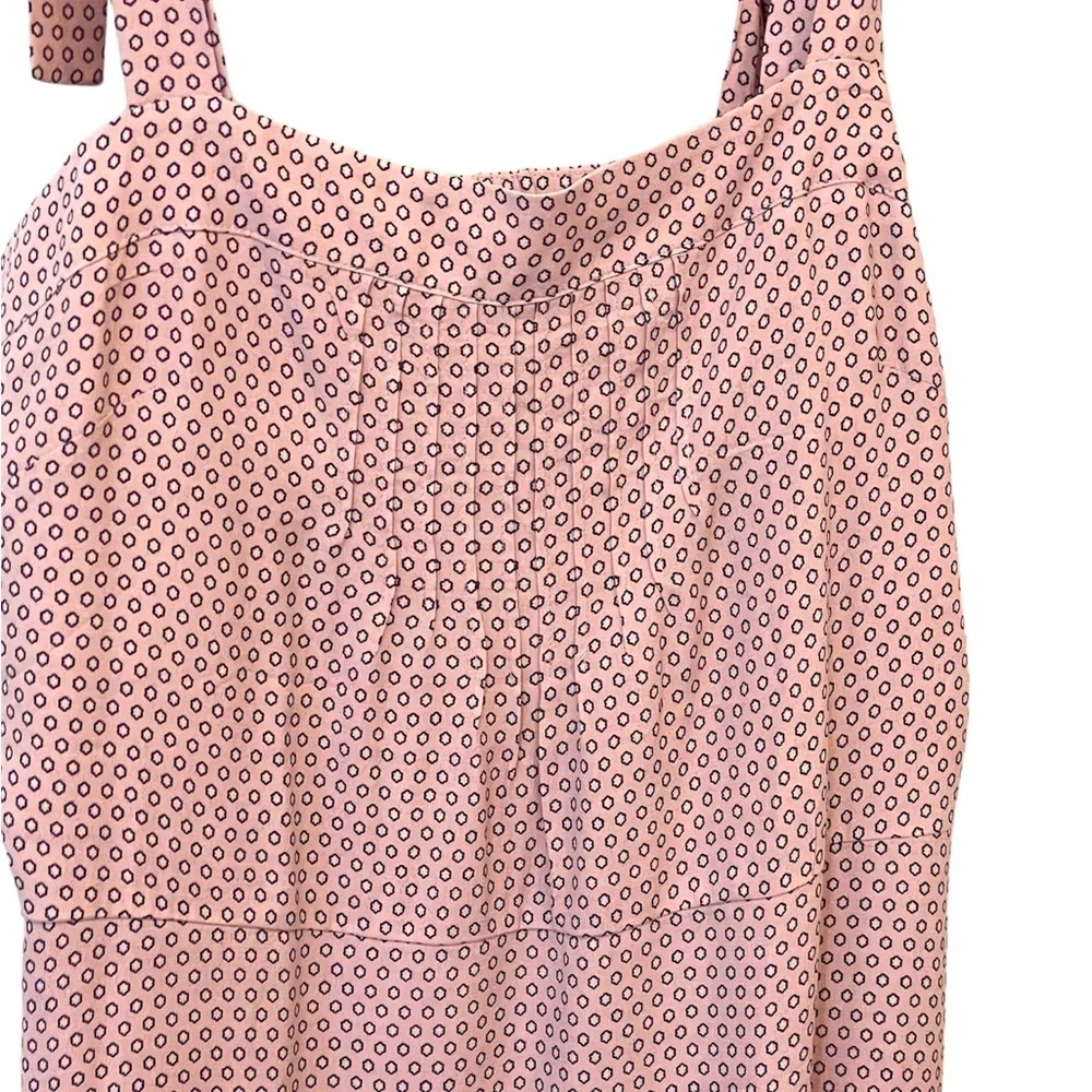Pink maxidress shoulder-tie & pin tuck front - Picture 4 of 6